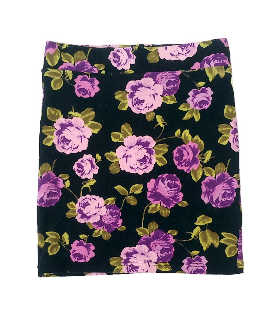 Vintage Y2k Floral Bodycon Mini Skirt Etsy