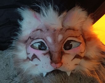 therian, cosplay, therian mask, costume, tabby cat, animal mask