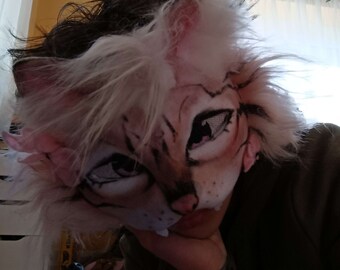 therian, cosplay, therian mask, costume, cat, animal mask