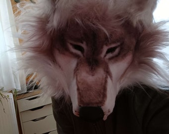 therian, cosplay, masque therian, costume, loup, masque animal