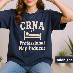 Funny CRNA Comfort Colors Tee | Vintage Wash Anesthesia Humor Shirt | Medical Nurse Anesthetist Top | Operating Room OR Nurse Apparel