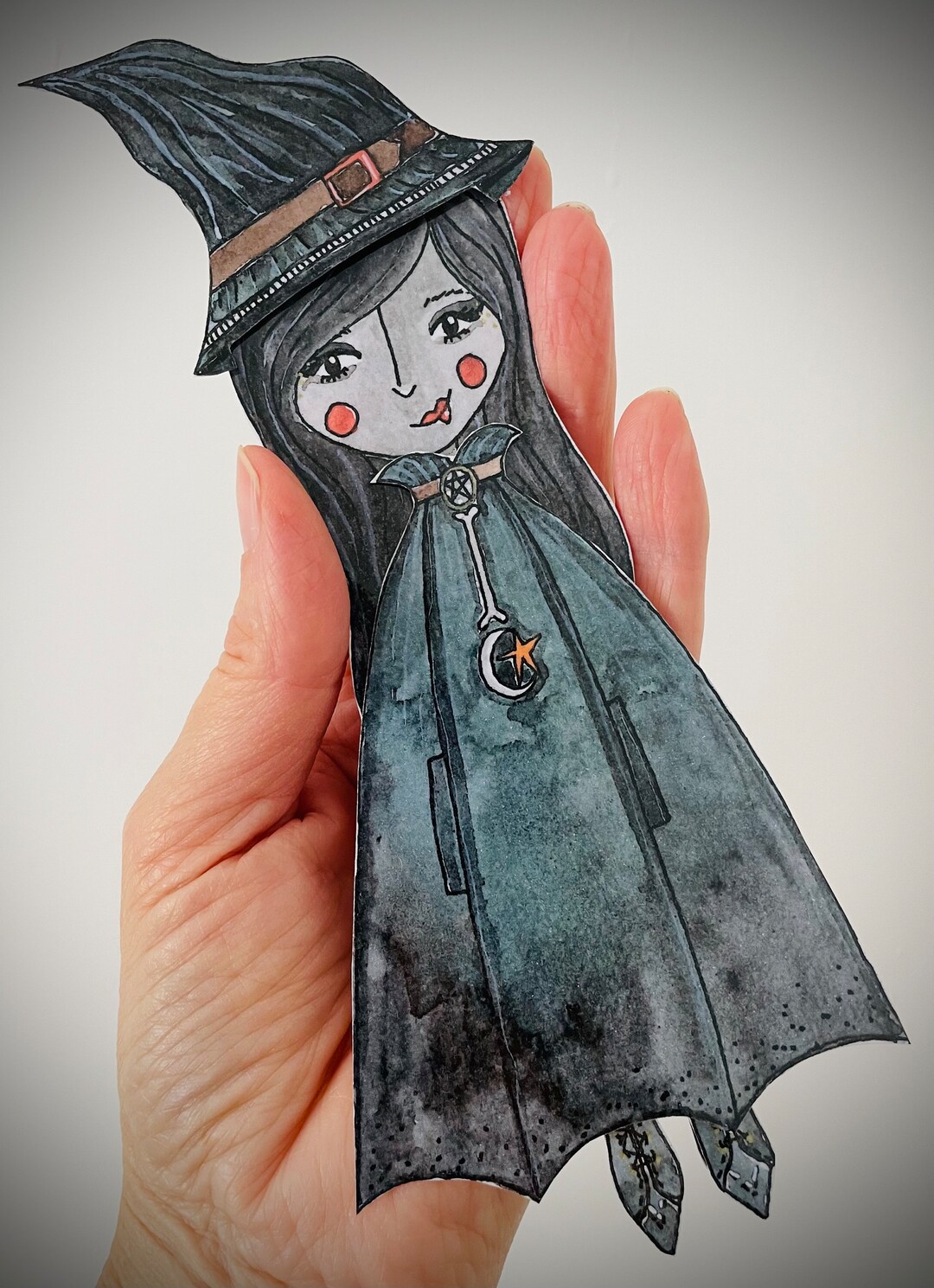 Laminated Paper Doll Matilda Mortimer Ready to Cut Out Art Doll and