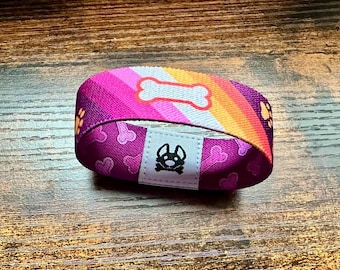Pup Play Lesbian Pride Elastic Wristband Bracelet