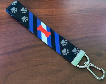 Pup Play Pride Mini Lanyard/Wristlet Keychain Keyfob