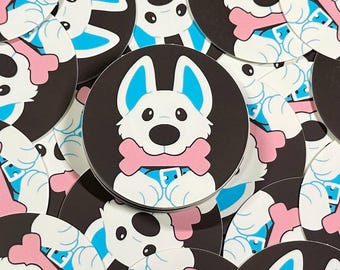 Trans Pup, Scout! - 2" Sticker