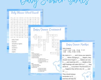 Baby Shower Boy Game Bundle-14 Games
