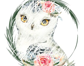 Baby Owl sublimation design/Woodland animals/baby owl png/safari png/owl download/cute baby owl digital download/cute baby bird kids png