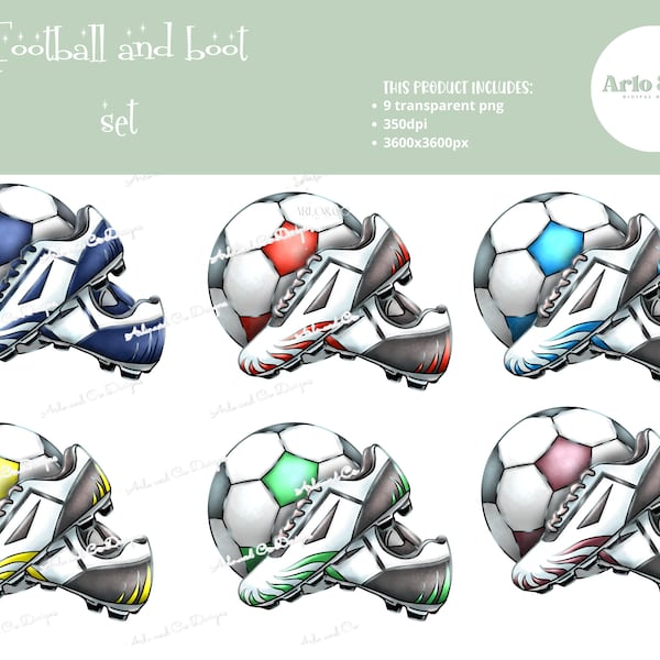 Fußballschuhe und Ball png Sublimationsdesign, Fußballschuhe, Fußball, druckbare Grafiken, digitaler Download, Clipart Sport