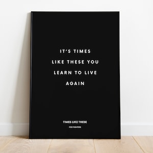 Frase poster del testo della canzone - nero
