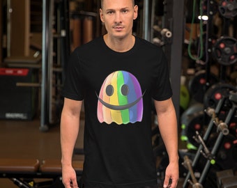 MycoGeeky's Rainbow Ghost Unisex t-shirt by Bella Canvas