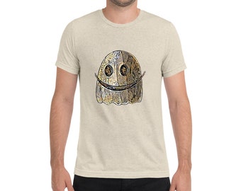 MycoGeeky's Aztec Ghost Short sleeve tri-blend t-shirt by Bella Canvas