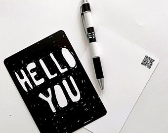 Ansichtkaart - "HALLO YOU"