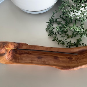 Porta varillas de incienso de madera rústica A