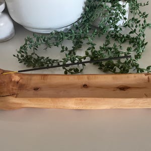 Porta varillas de incienso de madera rústica B