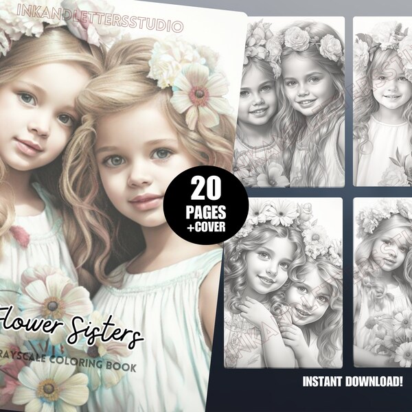 Sister Coloring Page - Etsy UK