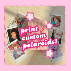 custom printed mini polaroids | digital photos to instant film | instax mini prints