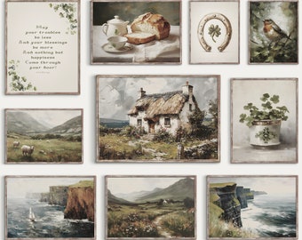 St. Patrick's Day Gallery Wall | Ireland Print Set | 10 Prints | Printable Download | S74