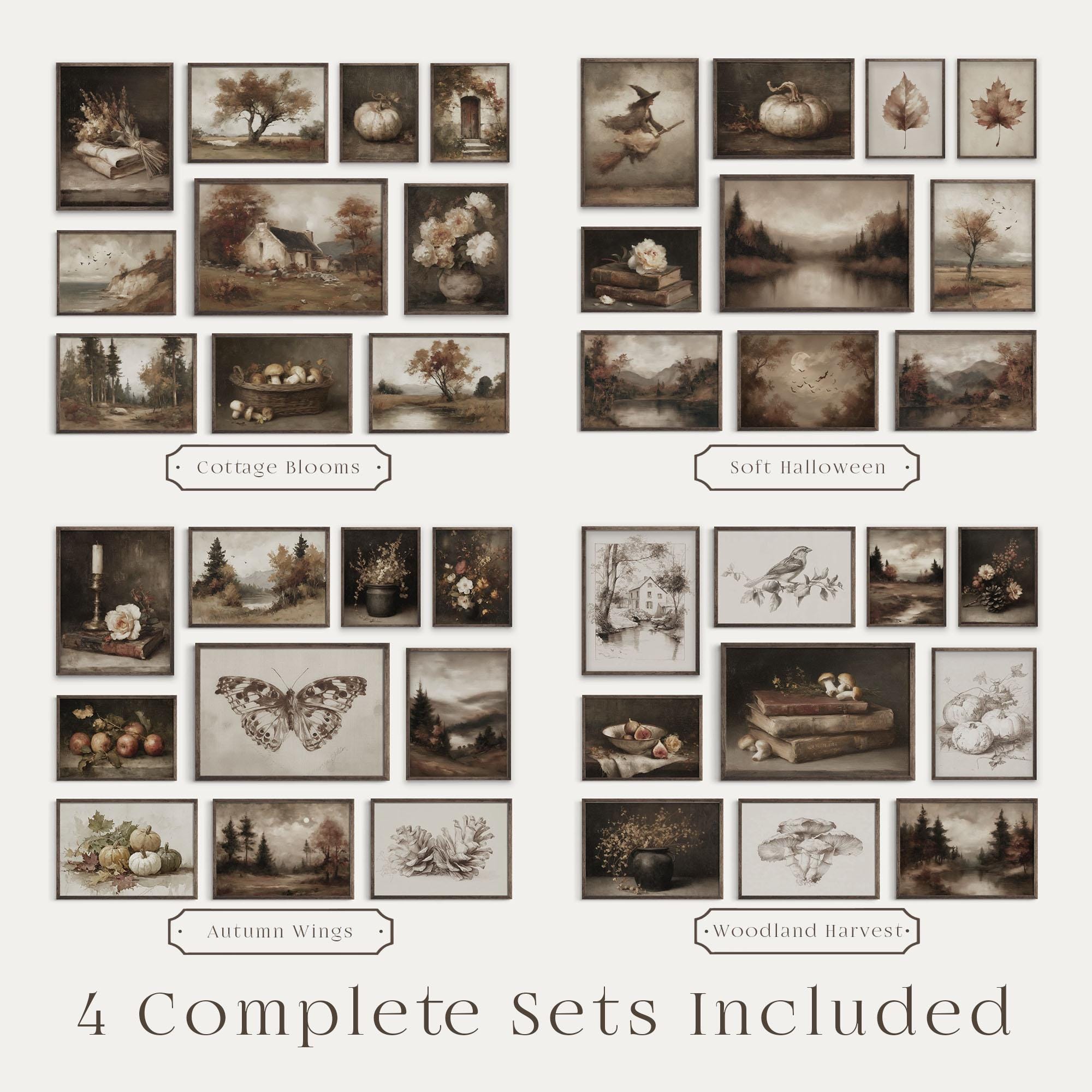 Moody Fall Prints Mega Bundle | 100+ Autumn Printable Wall Art | Cozy ...