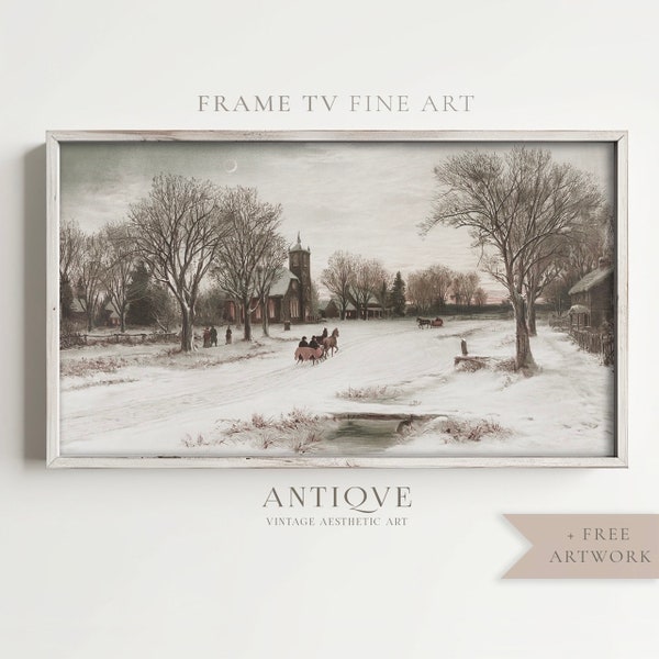 FRAME TV Winter Snowy Landscape | Christmas Decor | Digital Download | 0563_TV