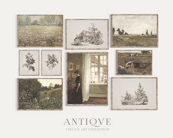 Vintage Farmhouse Print Set | Cottagecore Gallery Wall | Printable Download | S10