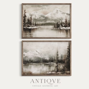 Christmas Winter Print Set | Rustic Snowy Gallery Wall | 10 Prints ...