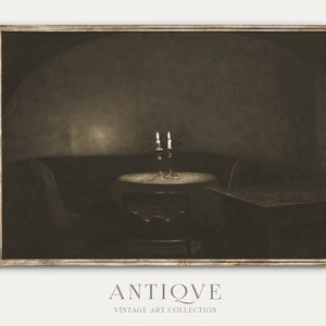 Moody Romantic Painting | Dark Academia Art | Printable Download | 523