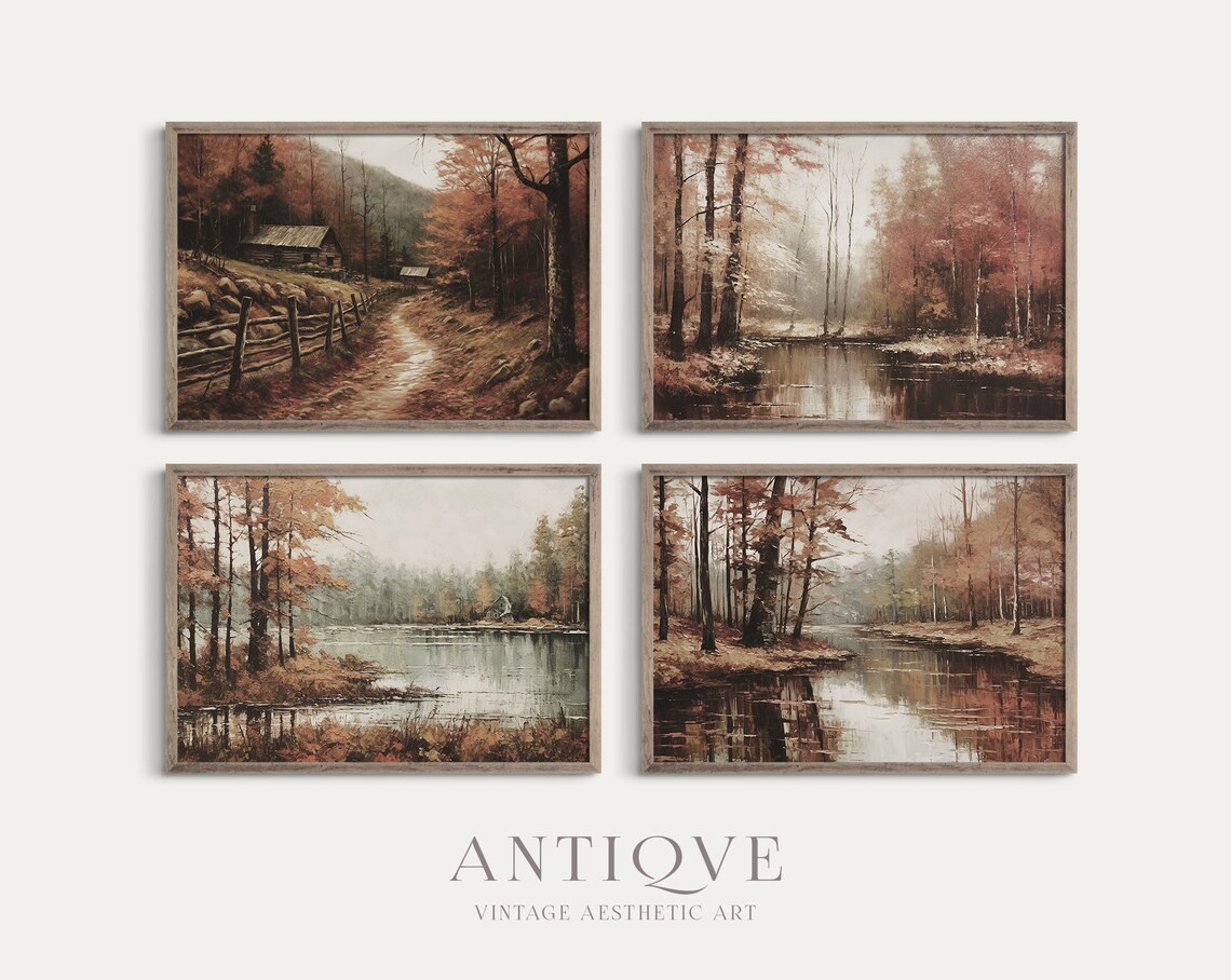 Autumn Gallery Wall | 10 Prints | Earthy Fall Rustic Print Set ...