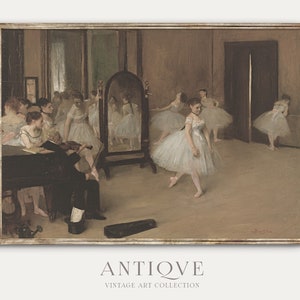 Vintage Ballet Painting | Antique Print | Digital Download | 166