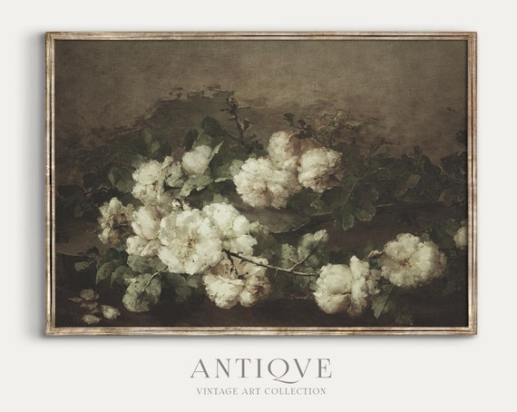 Antique Floral Painting | Vintage Printable | Digital Download | 008