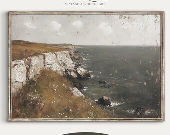 Irish Coastal Cliffs Printable Art | Irish Beach Print | Seaside Landscape | Digital Download | 2813_H
