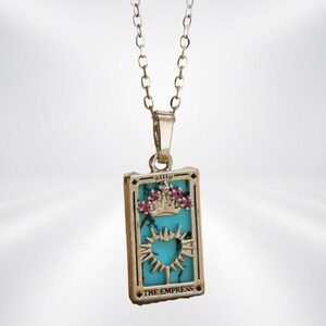 The Empress tarot necklace (silver tone)