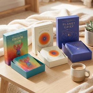 Therapist Essentials: Grounding, Grief, and Kids Calm Card Decks Bundle
