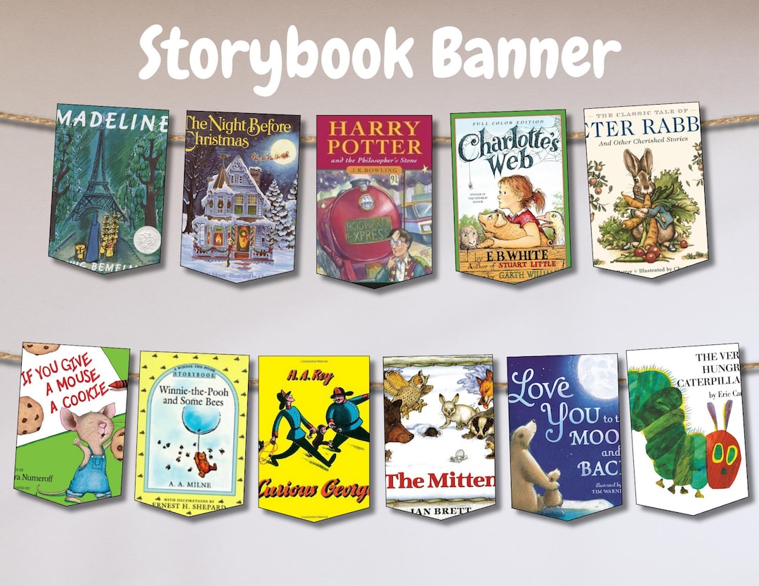 Storybook Banner, DIGITAL Download, 16 Pieces - Etsy