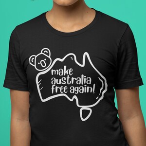 Koala | Make Australia Free Again | Freedom | Freedom Fighter Unisex Jersey Short Sleeve Tee