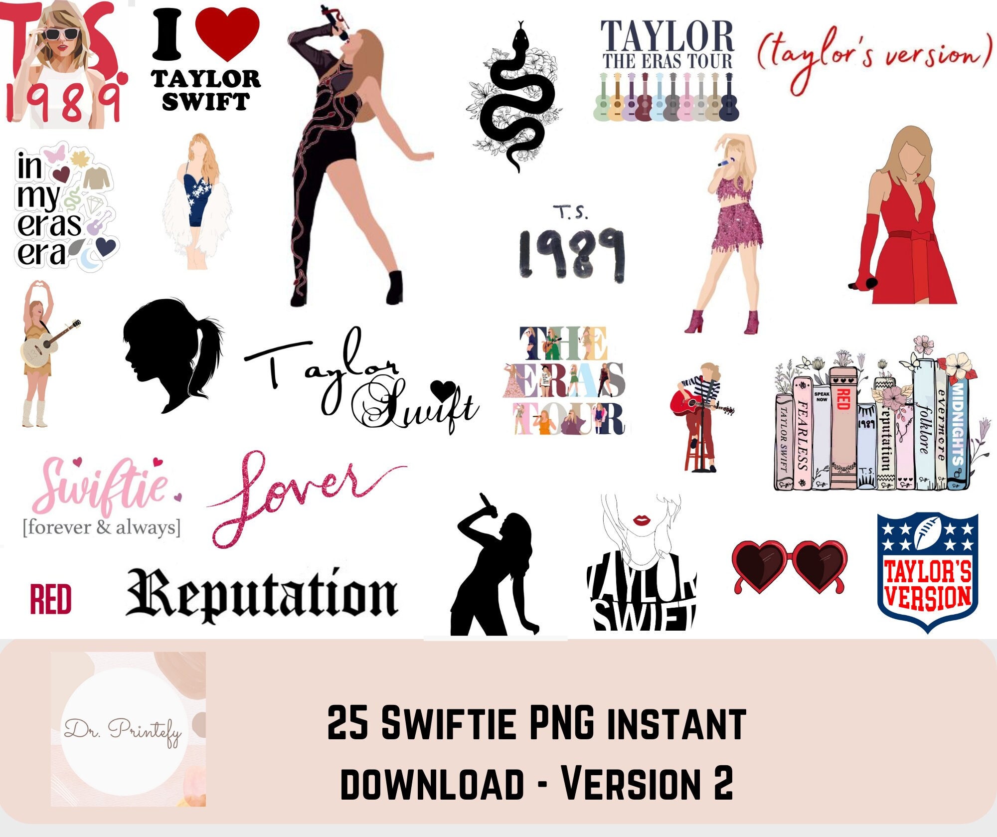 The Eras Tour - Stickers Taylor Swift - Timeline, hazlo memorable