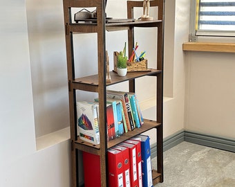 Multi-Purpose Wooden Bookshelf - Ideal for Office, Pantry, Closet, Kids' Room, Craft Room, Plants, Garage, Display, Bath, & Shoes Storage