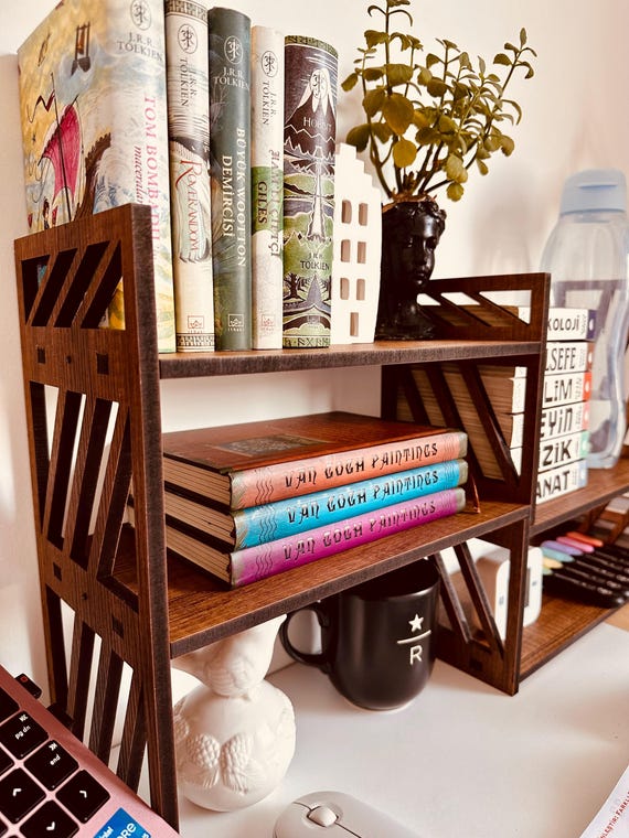 Expandable Bookshelf for Desktop Book Storage Display Rack for Desk Organization Display Stand for Desktop Adjustable Bookcase for Desk Etsy UK