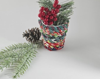 Christmas Fabric Twine Vase