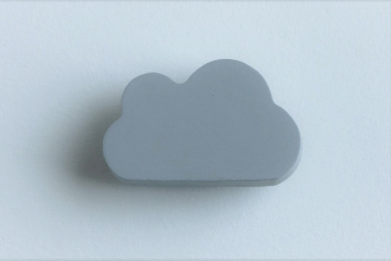 Bouton Poignée de Meuble Tiroir Nuage Bois Décoration Chambre Enfant Idée Cadeau Design Unique