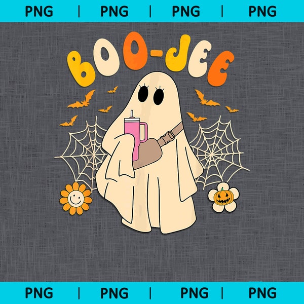 Boo-Jee ,Boo jee ghost ,funny halloween ghost PNG, Boujee PNG Fall and Halloween, Design Download Print-Cute ghost PNG