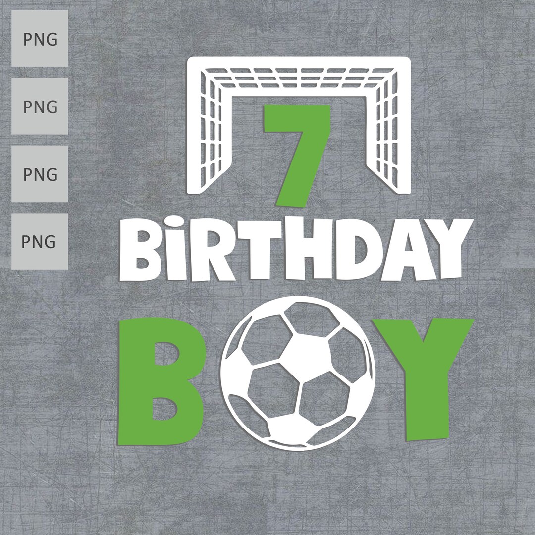 The 7th Birthday Boy Soccer Outfit Soccer Png, 7th Birthday Soccer PNG ...