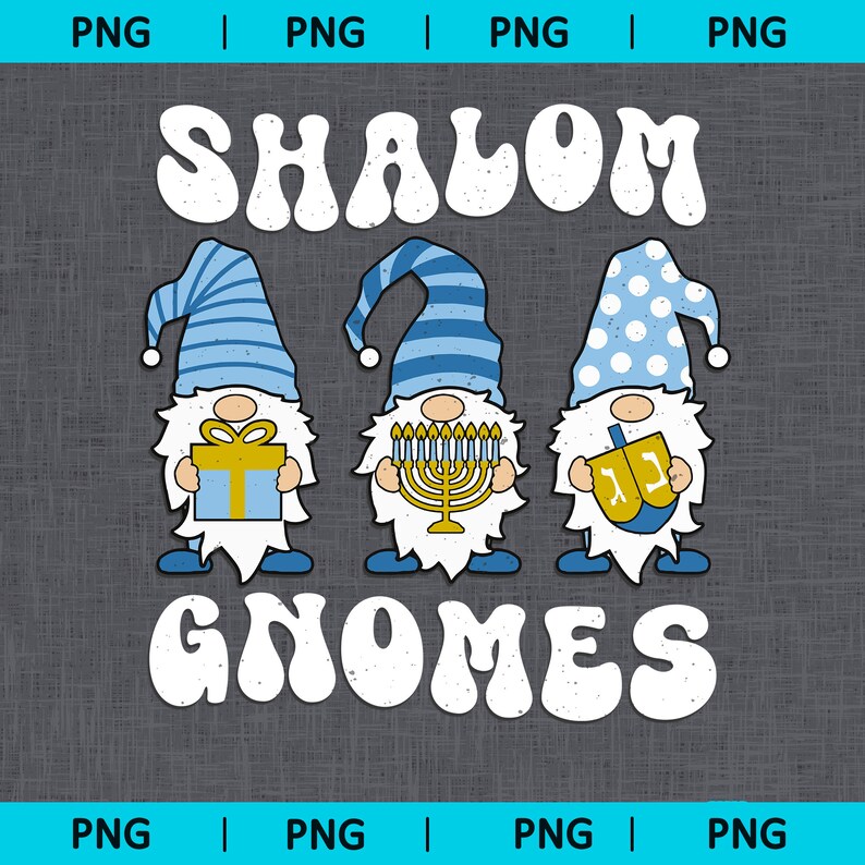 Shalom Gnomes Png, Hanukkah Jewish Chanukah Gnomies, Happy Hakunnah Png