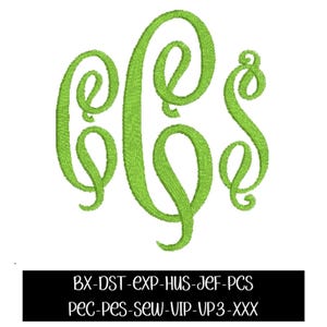 Embroidery monogram design bundle, bx font, machine embroidery, Heirloom monogram font, embroidery font, pes font jef font, multi sized