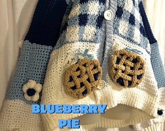 Blueberry pie cardigan pattern