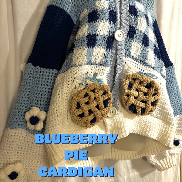 Blueberry pie cardigan pattern