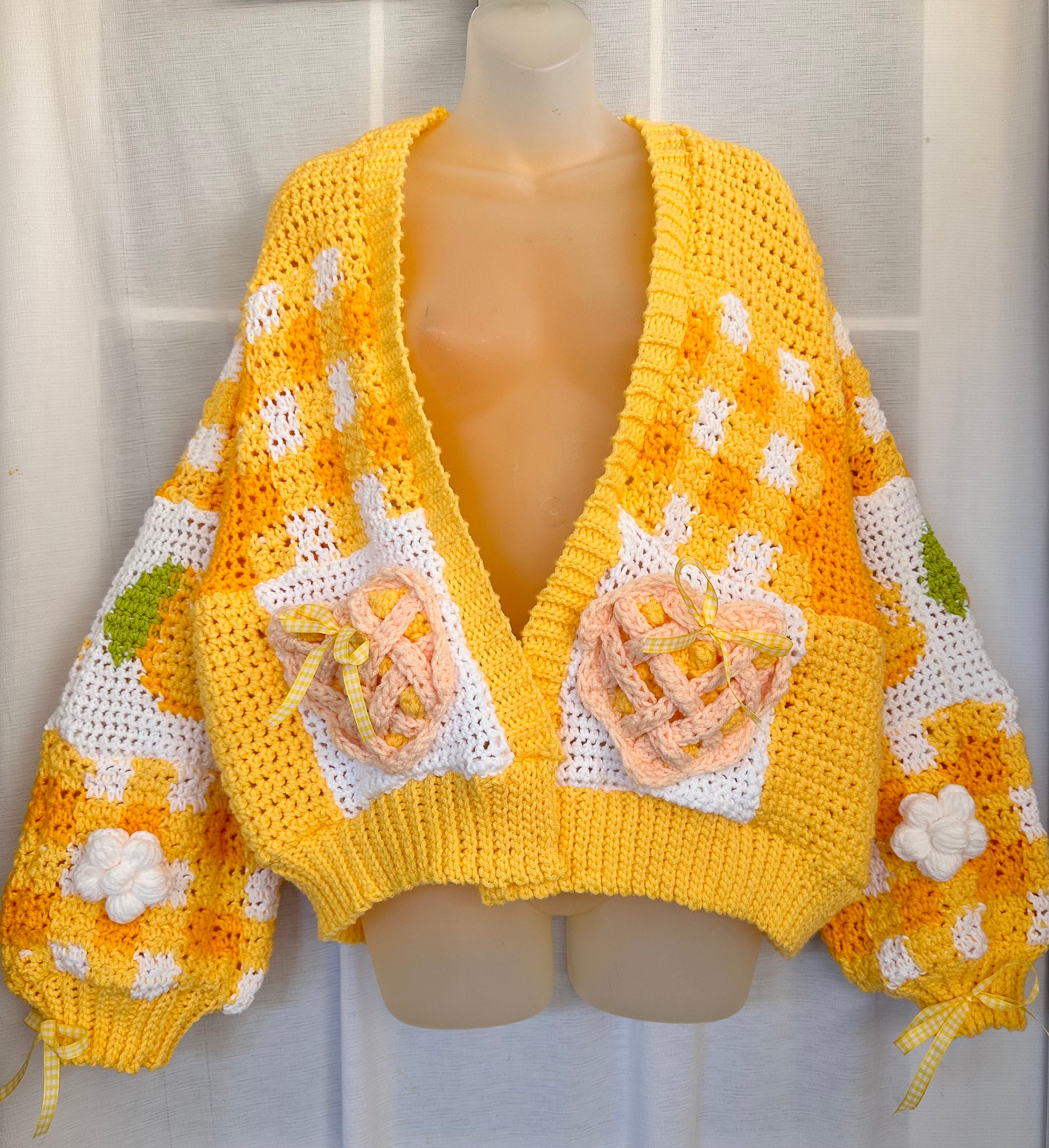 Lemon Cardigan - Etsy
