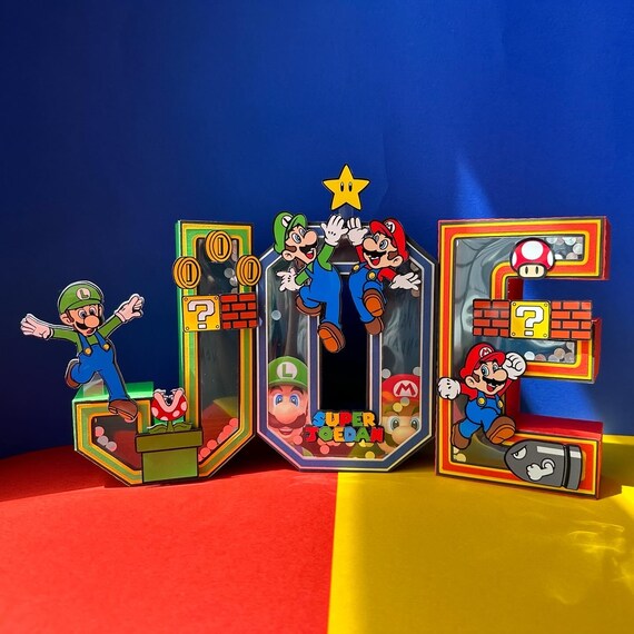 3D Letters Mario Bros and Luigi Mario Party Party Decor Luigi Party Mario and Luigi Party Kids Party Kids Birthday Nursery Decoration - Etsy UK