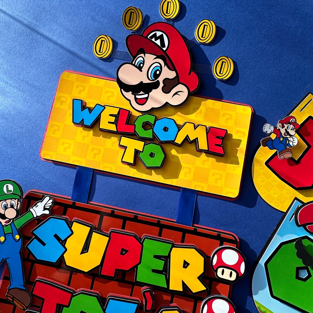 Mario Bros Door Sign Party Decor Personalised Door Sign Birthday Banner Mario Banner Luigi and Mario Party Mario Party Luigi Birthday Party - Etsy UK