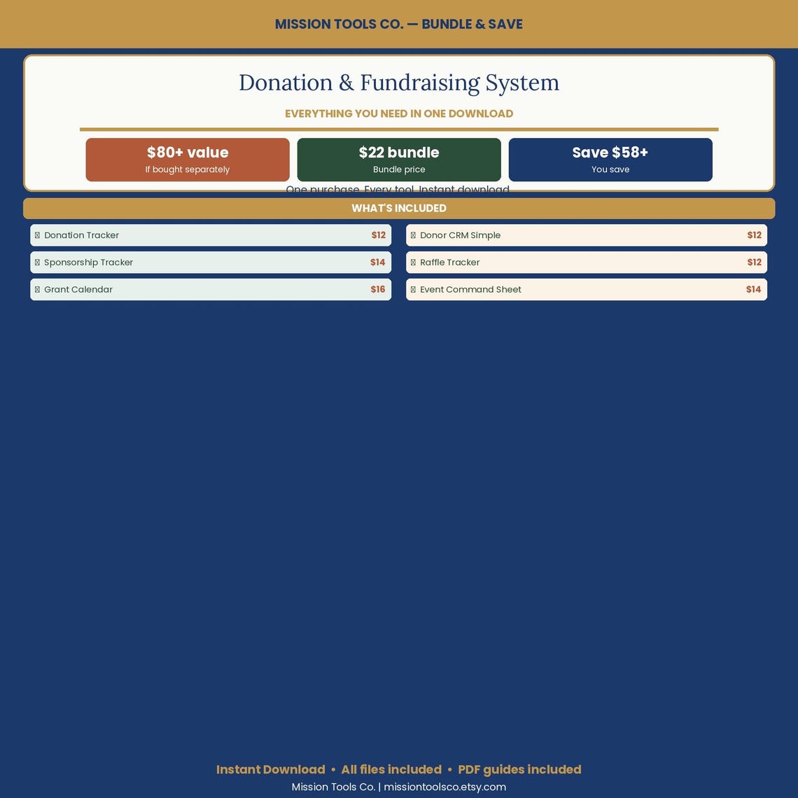 Grant Raffle Header Nonprofit Donation & Fundraising System Bundle | Donation Tracker ...