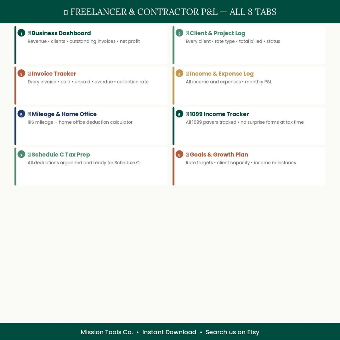 Freelancer Income & Expense Tracker Excel | Client Log, Invoice Tracker ...